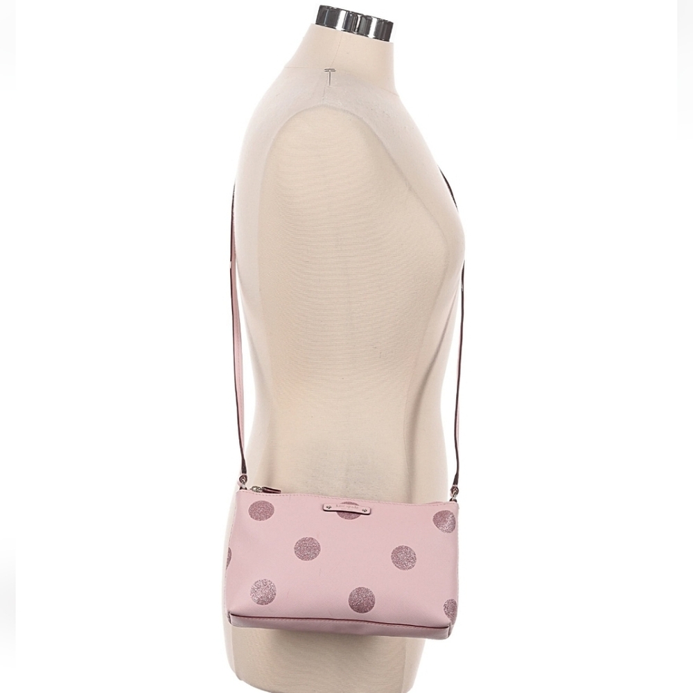 Kate Spade EUC Stylish Lavender Polka Dot Women's Bag - Picture 2 of 3